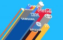 The world's most popular top 50 enterprises of what brand Logo in common