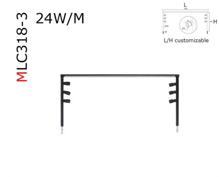 MLC318 Gantry profile luminaries Column lighting bar LED Cabinet Display Spotlight Post Lamp for Jewelry Shop Counters  DC12V